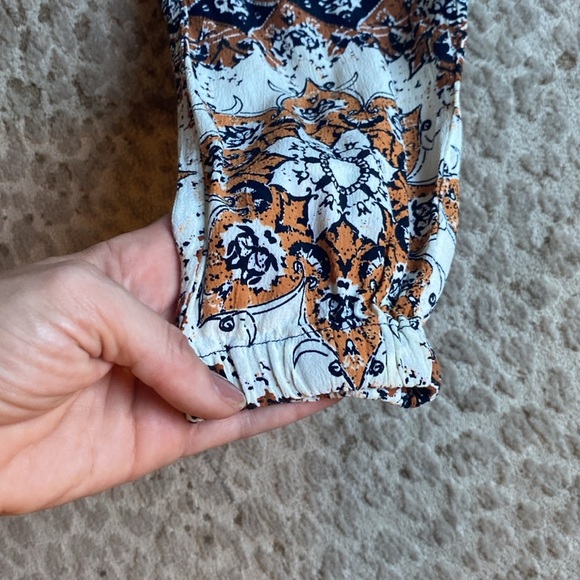 Cleobella Taka Moroccan Print Sleeveless Tie Waist Jumpsuit, size S - Picture 9 of 10